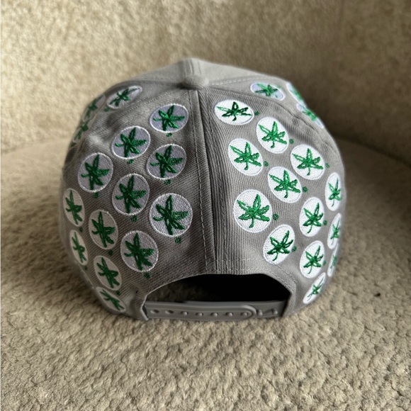 New Era 9fifty Ohio State Buckeyes SnapBack Gray Buckeye Leaf Embroidered New - Picture 3 of 6